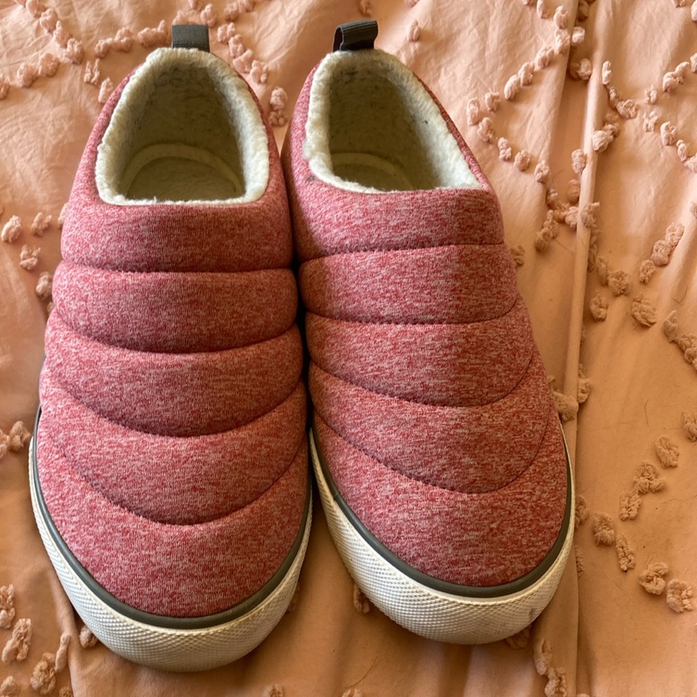 Cozy Red Slip-On Shoes